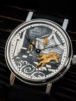 EROTIC WATCH Handmade watch Silver watch Luxury watch Art deco watch Gift