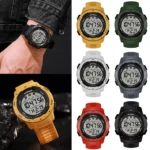Men Wristwatch Waterproof Digital Sports Watch Military Tactical LED Backlight